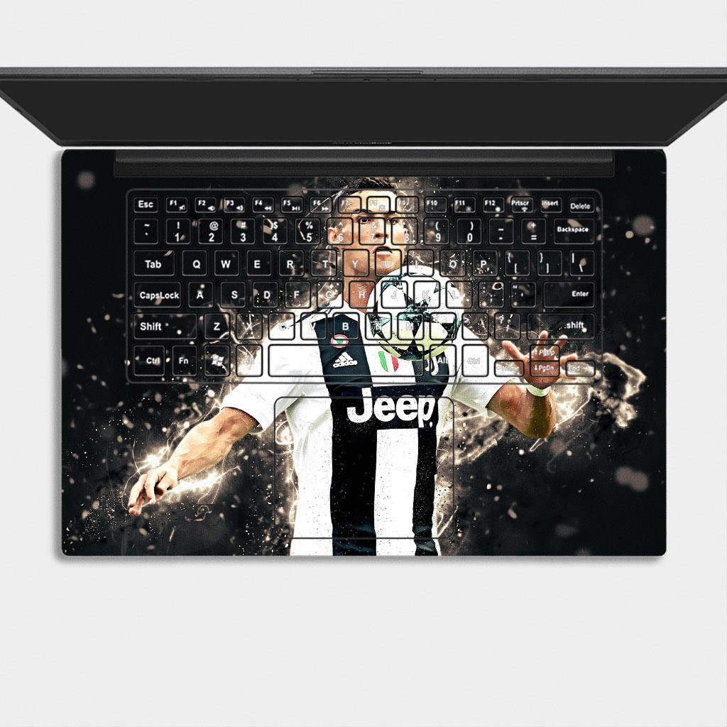 Bộ skin dán laptop mẫu CR7 / Có mẫu decal dán cho tất cả các hãng máy tính