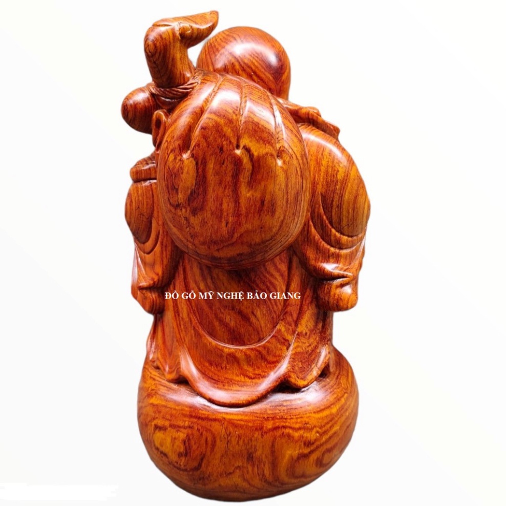 Tượng phật di lặc tài lộc gỗ hương cao 40 cm