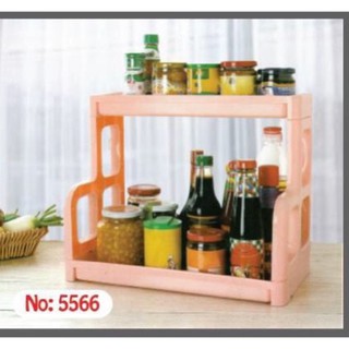 Kệ đựng gia vị 2 Kệ để đồ thông minh 2 tầng đa năng tiết kiệm không gian ms5566