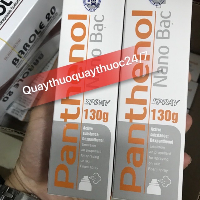 PANTHENOL SPRAY NANO BẠC XỊT BỎNG (130gr)