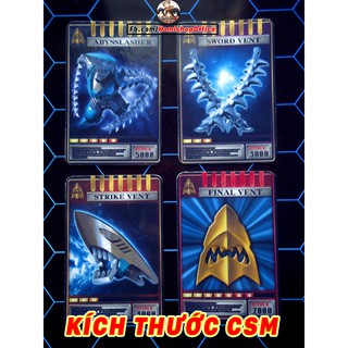 Set Abyss 4 thẻ Advent - Kích thước CSM - KamiShop - Kamen Rider Card