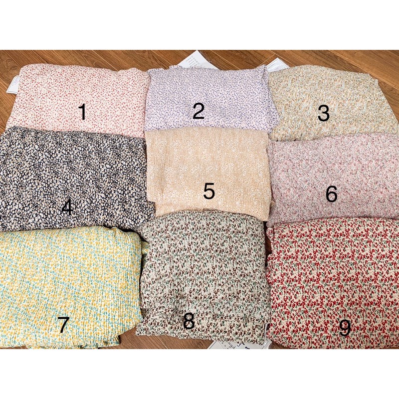 [ Mã FAGREEN55 giảm 10% tối đa 30K đơn 99K] [Ảnh thật/Sẵn]Chân váy hoa nhí midi nhăn Quảng Châu/Chân váy vintage | BigBuy360 - bigbuy360.vn