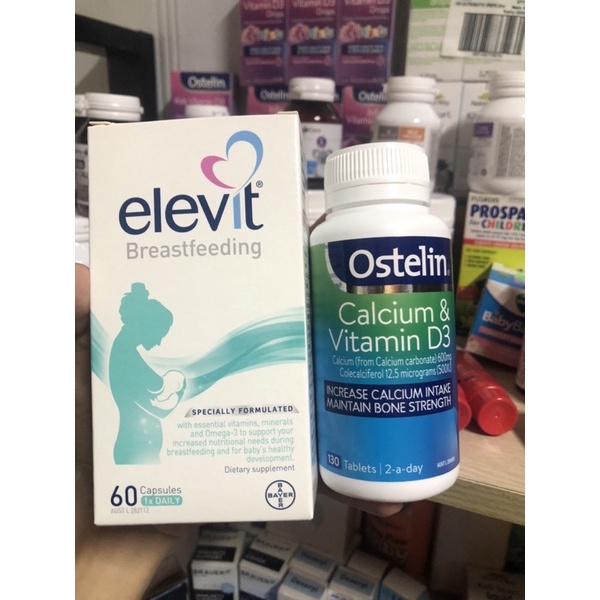Combo Elevit + Canxi cho bà mẹ sau sinh