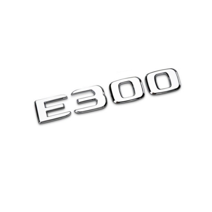 Sản Phẩm Decal tem chữ E300, E200 dán đuôi xe ô tô .