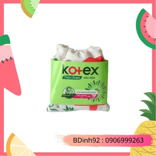 Băng vệ sinh kotex thảo dược siêu mỏng cánh 23cm