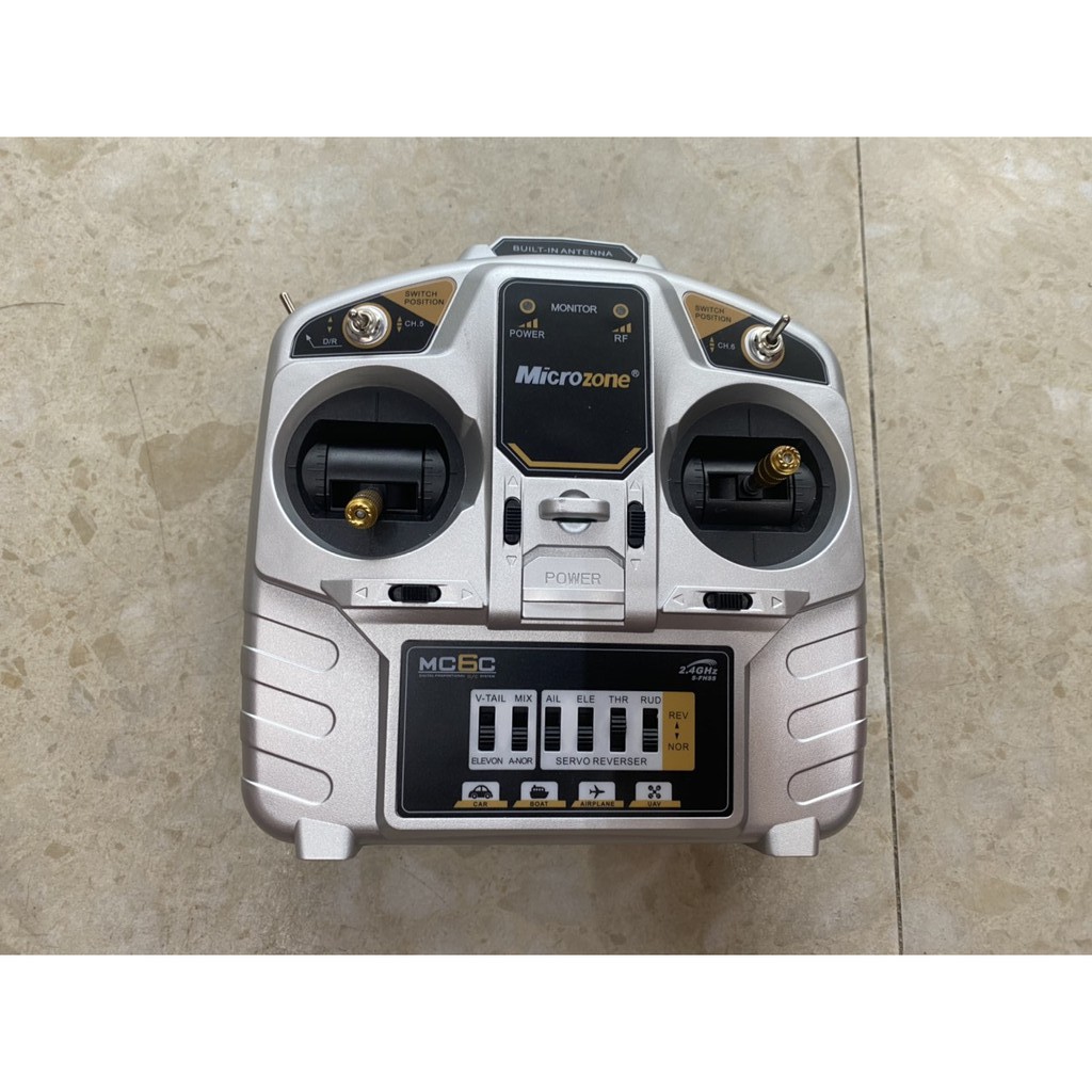 Tay điều khiển bán rời 6 kênh MC6C dùng để chế tạo máy bay mô hình cỡ lớn