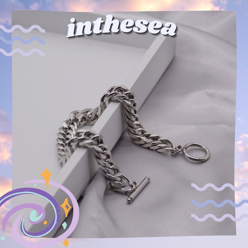 Vòng Tay Xích Khoá OT Cá Tính Cho Nam