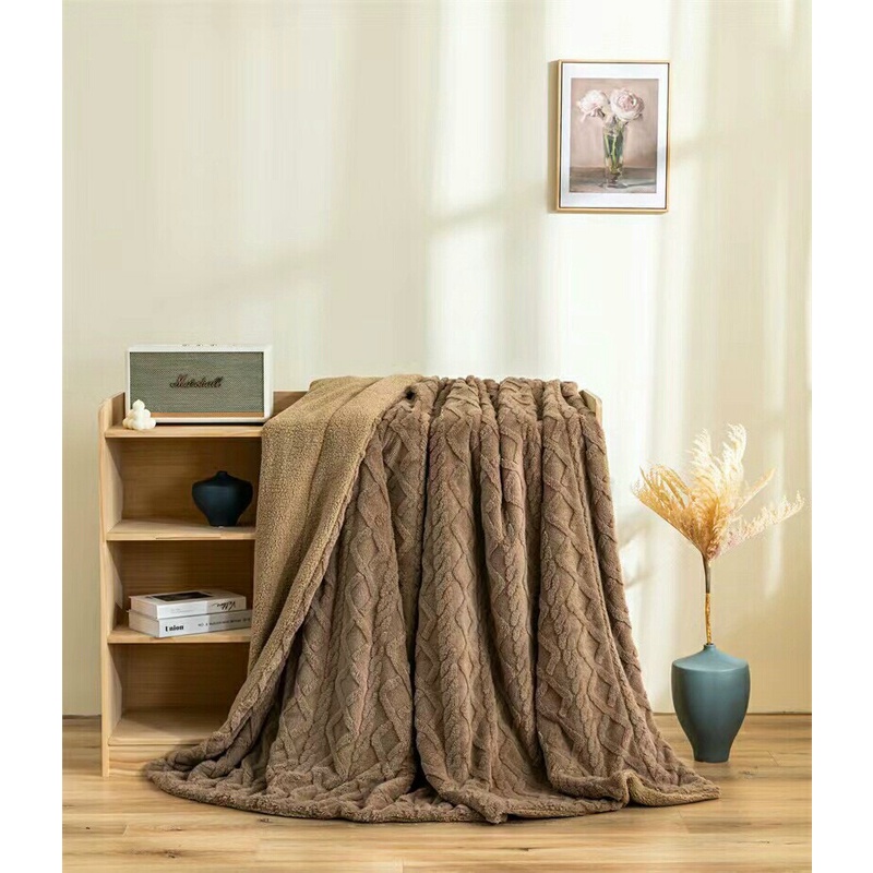 Chăn cừu vặn thừng nhập khẩu Loại 1, Mền lông cừu siêu nhẹ mẫu mới nhất năm dành cho 4 mùa kích thước 2mx2m3 VŨ THỊ THƠM