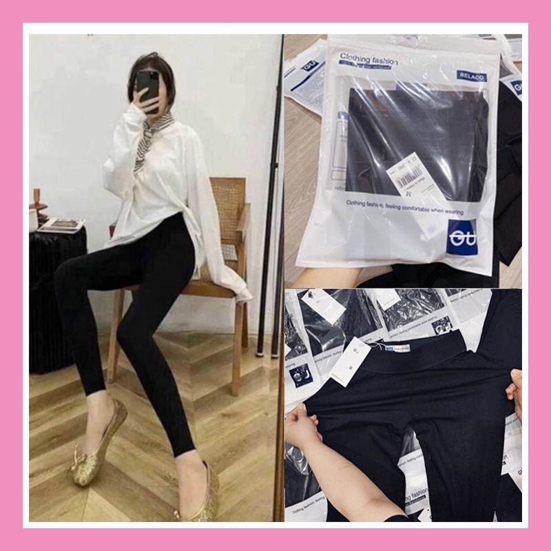 Quần legging nữ GU SlimFit cao cấp chất thun mềm nhẹ co giãn tốt nâng mông tôn dáng nuột nà QD11
