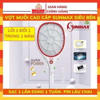 Vợt bắt muỗi sunmax tích hợp đèn led slg9002wr lỗi 1 đổi 1