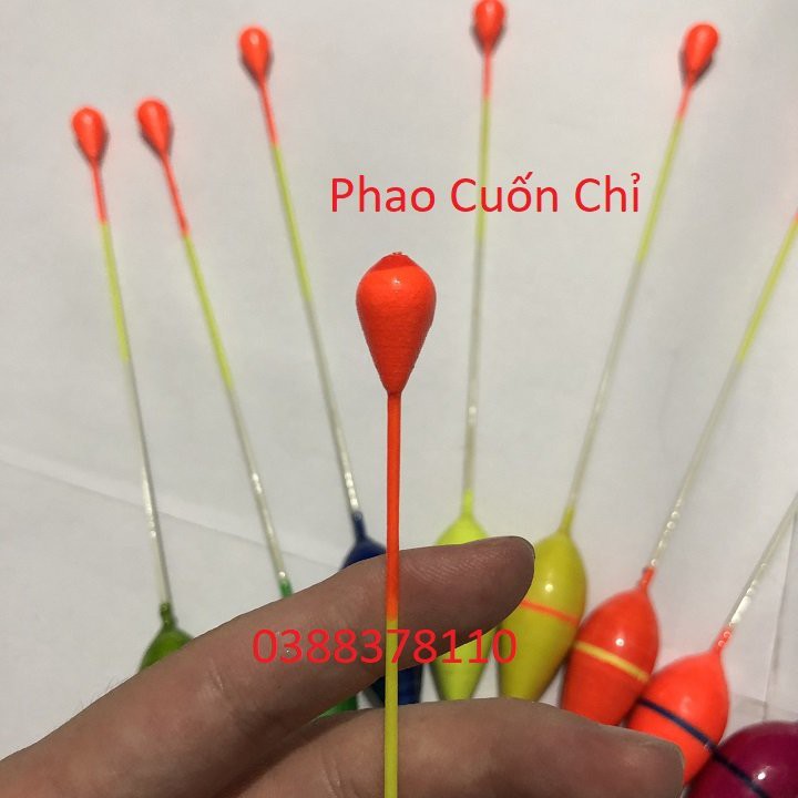 Phao Câu Cá Cuốn Chỉ Bầu Nhỏ Dài 25cm, Câu Lục, Câu Lăng Xê - PC 5