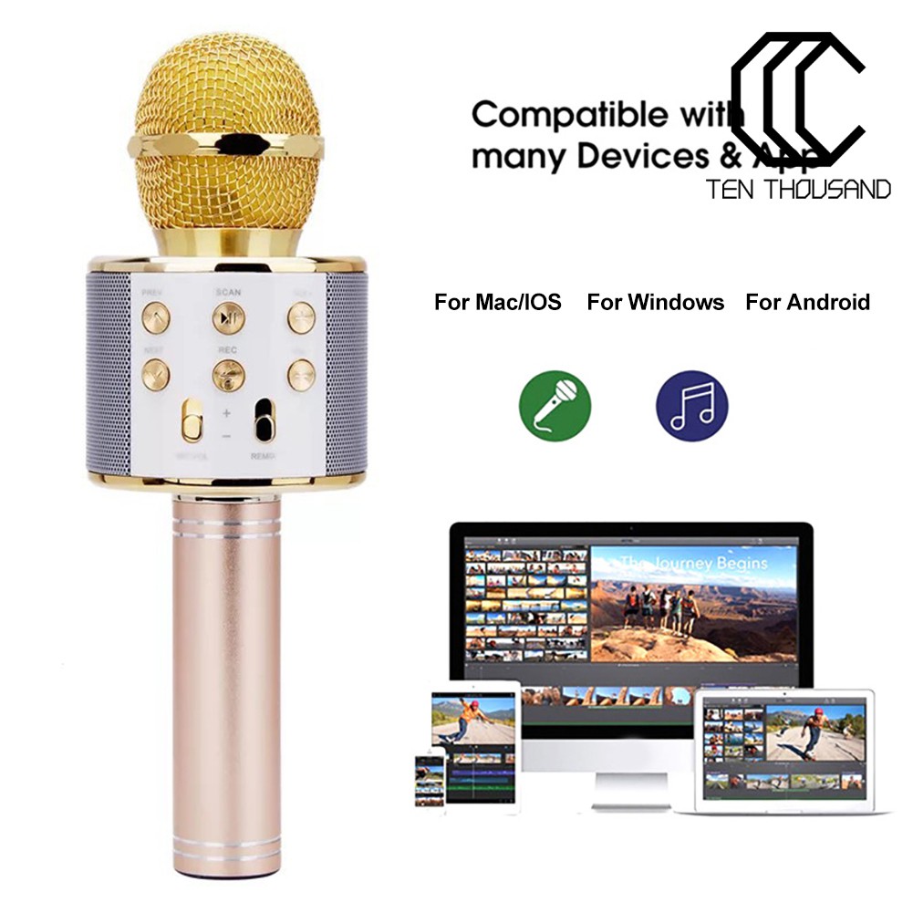 Micro Bluetooth Không Dây Hát Karaoke T ~ Ws858