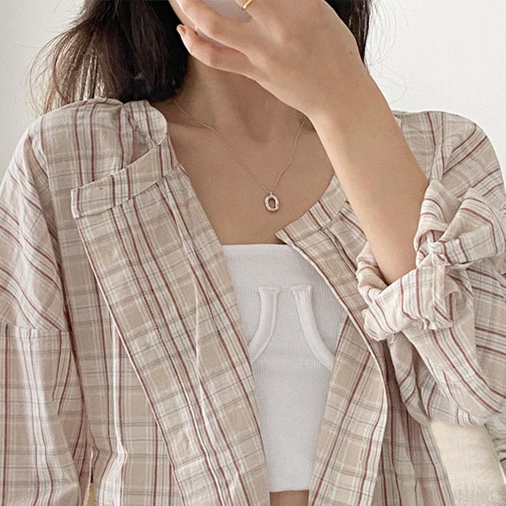 Vòng cổ Mặt Hình Chữ RALPH Đơn Giản Cho Nữ