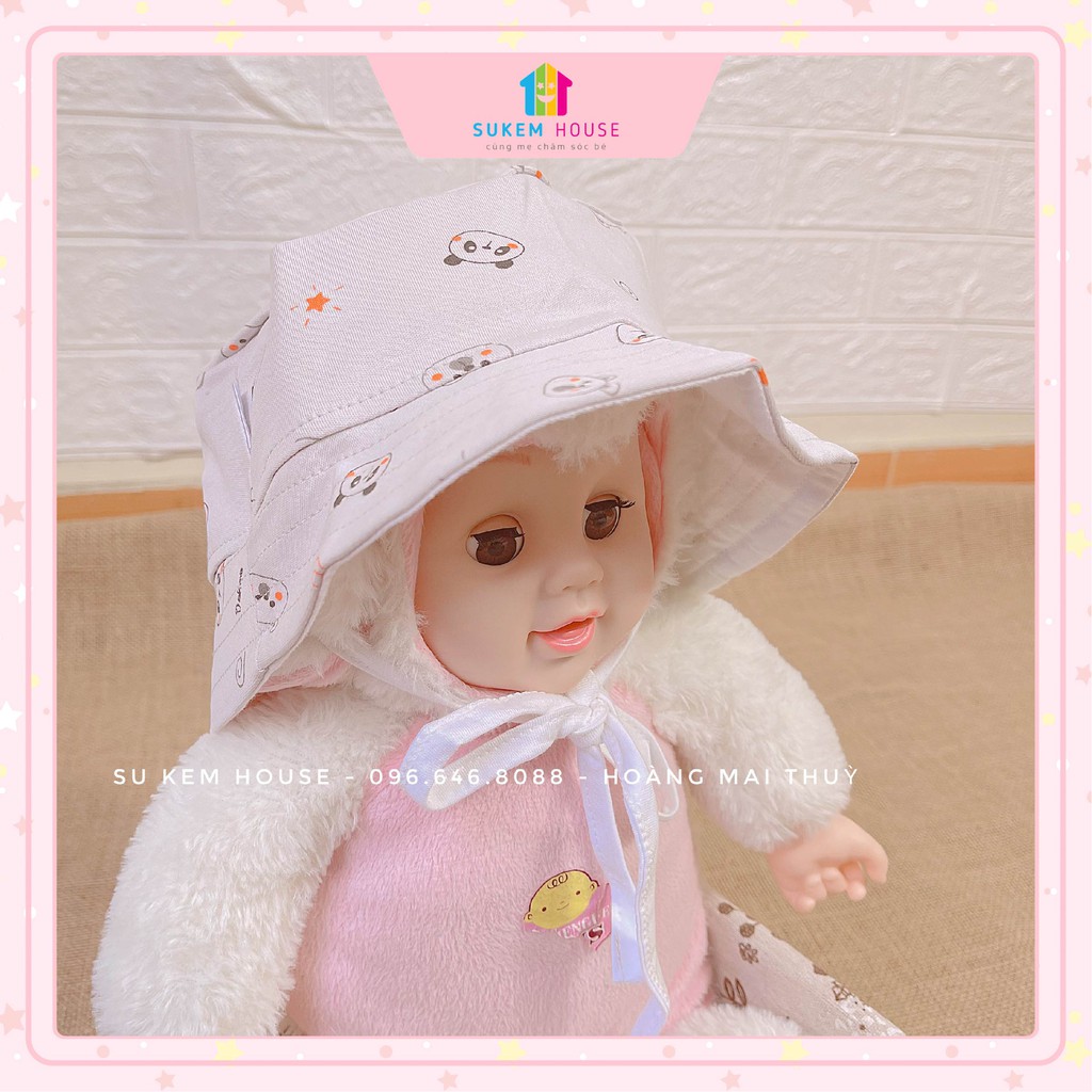 Mũ vải rộng vành cho bé trai/bé gái Dokma DS186 họa tiết xinh xắn 😍