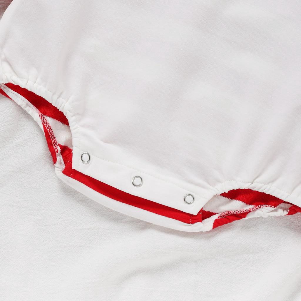 Jumpsuit Tay Dài Hoạ Tiết Kẻ Sọc Cho Trẻ Sơ Sinh