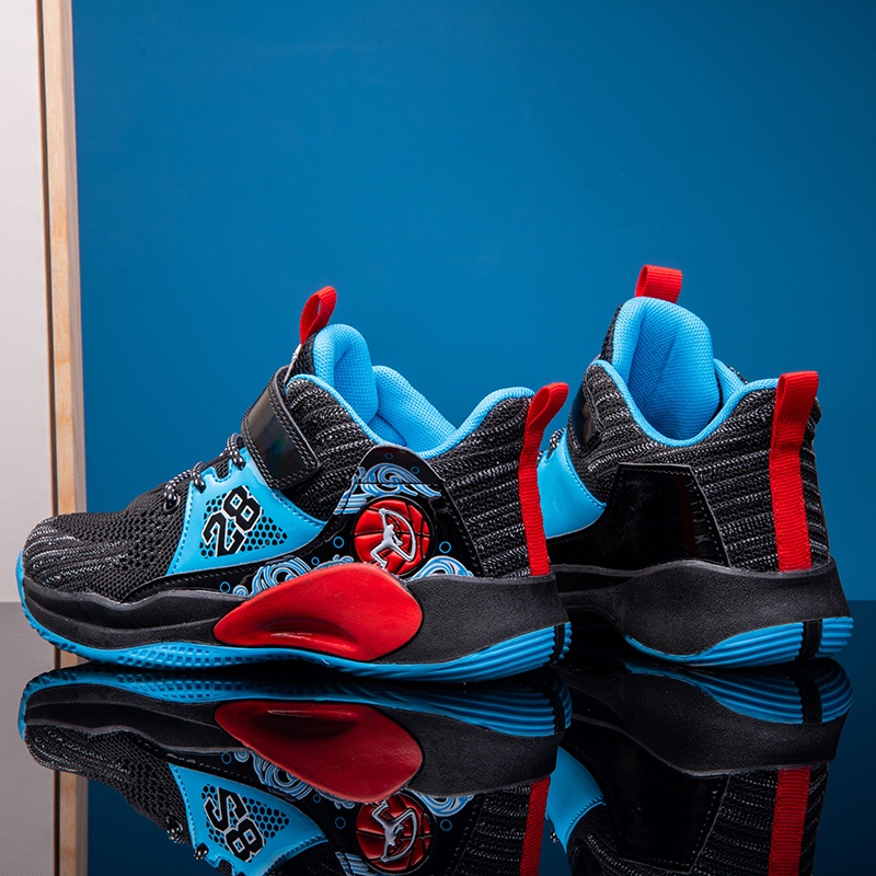 Giày Thể Thao Chơi Bóng Rổ Chuyên Nghiệp Thiết Kế Thoáng Khí Phong Cách Mới Cho Bé Trai 2022