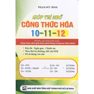 Sách - giúp trí nhớ công thức hóa học 10-11-12