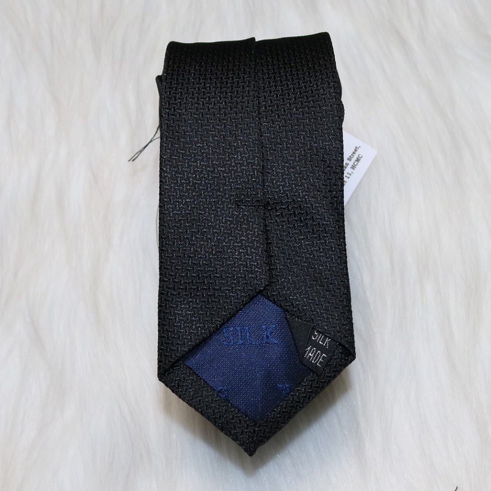 Cà vạt nam thắt sẵn KING caravat bản nhỏ dây kéo, vải silk lụa cao cấp C014