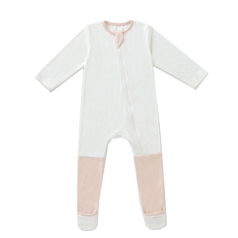 Bộ Áo Liền Quần Bằng Cotton Tay Dài Thoáng Khí Dành Cho Trẻ Sơ Sinh