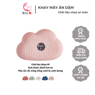 Khay đựng đồ ăn dặm lúa mạch hình mây, cà rốt, dứa ngộ nghĩnh đáng yêu cho bé