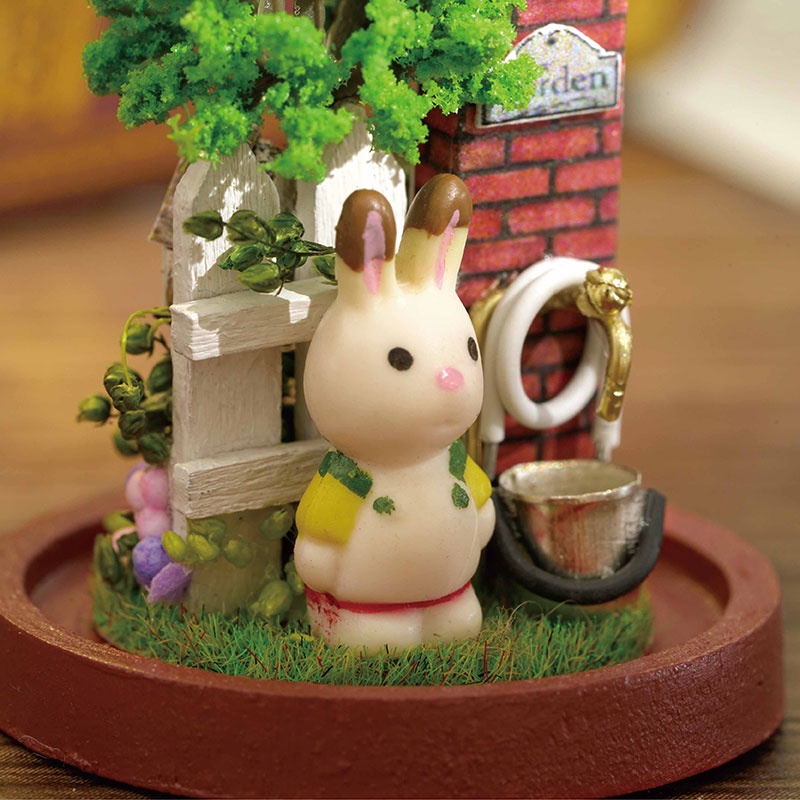 Nhà búp bê lồng kính lắp ráp mini siêu dễ thương cực kì dễ ráp cho người mới chơi tặng kèm keo dán và dụng cụ lắp ráp