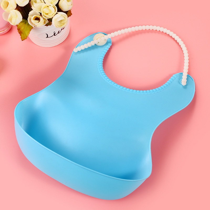 Yếm Ăn Silicone Cao Cấp Cho Các Bé