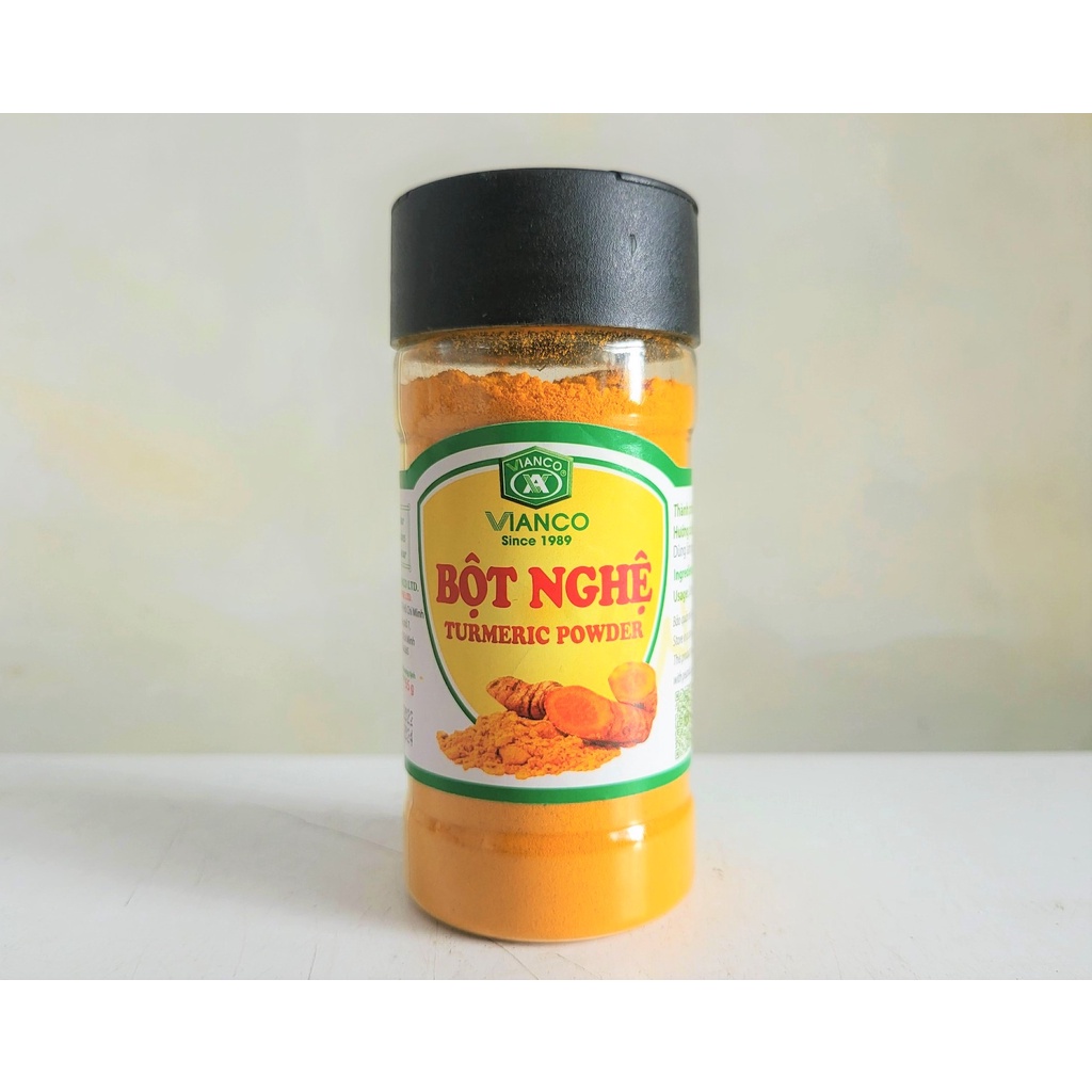 [Hủ nhựa 55g] BỘT NGHỆ (Gia vị thực phẩm) [VN] VIANCO Turmeric Powder
