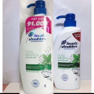 Dầu gội Head & Shoulders Bạc hà mát rượi
