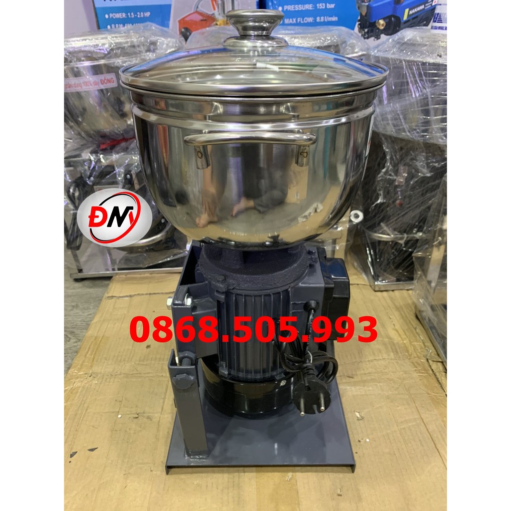 Máy xay thịt, giò chả, xay ruốc 1100W nồi 22cm lõi đồng, tặng kèm 1 que đánh ruốc