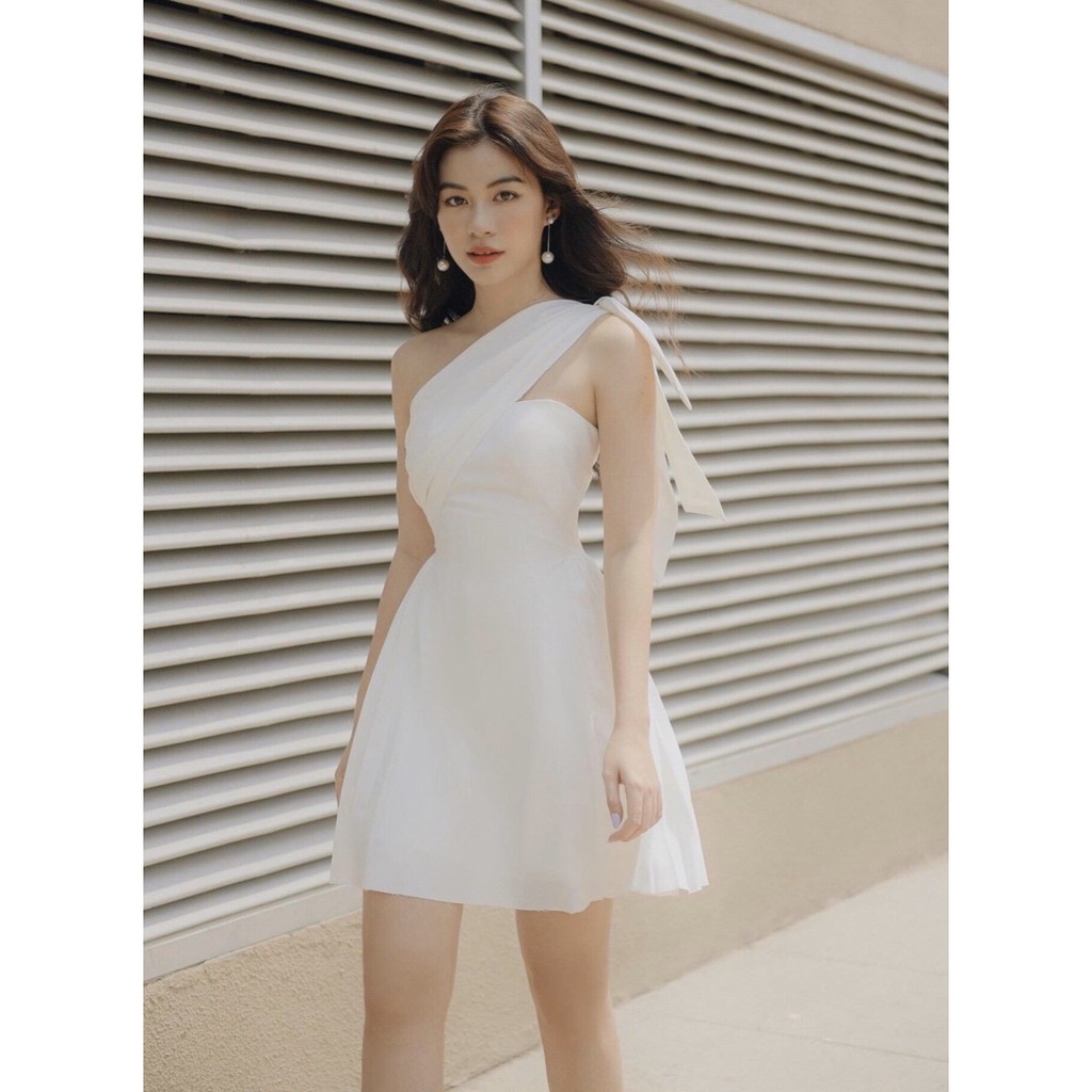 Đầm trắng dự tiệc dáng xòe đẹp LAMOUR DRESS