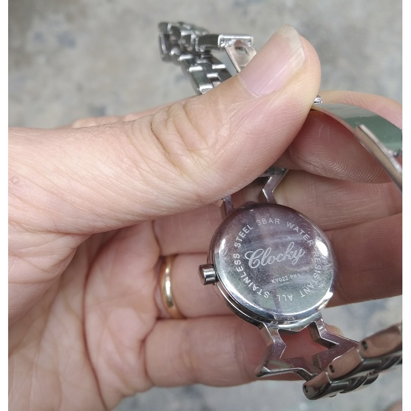 Đồng hồ Si Nhật Nữ 𝐂𝐋𝐎𝐂𝐊𝐘 Dây kim loại