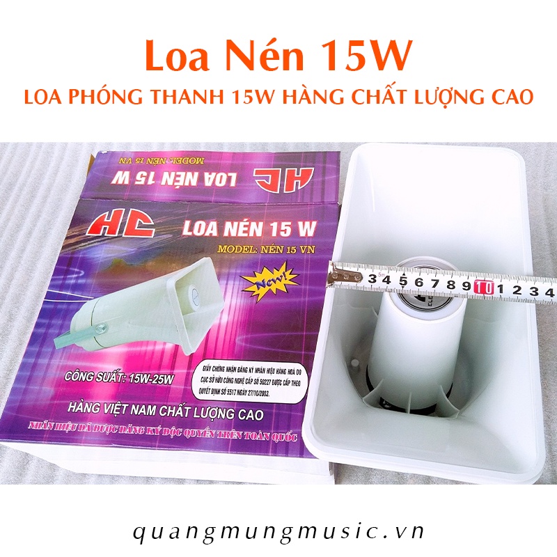 Loa Nén Đàn Bầu - Loa Phóng Thanh 15W Hàng Chất Lượng Cao