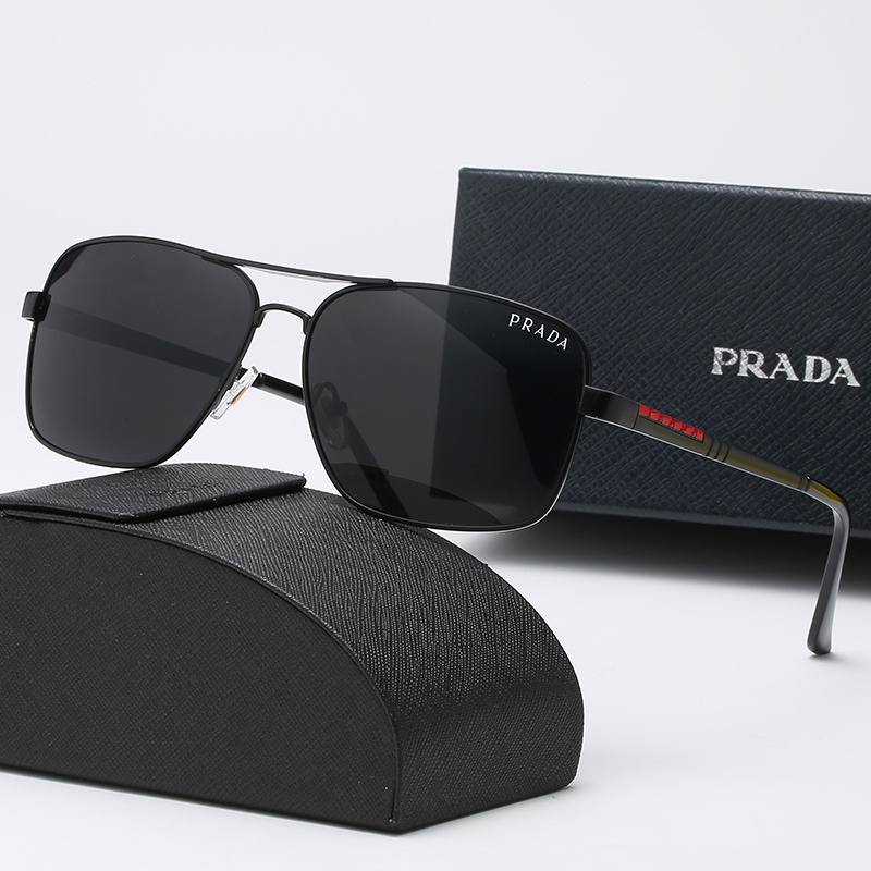 ! Prada! Kính mát phân cực chống tia UV 400 cho nam