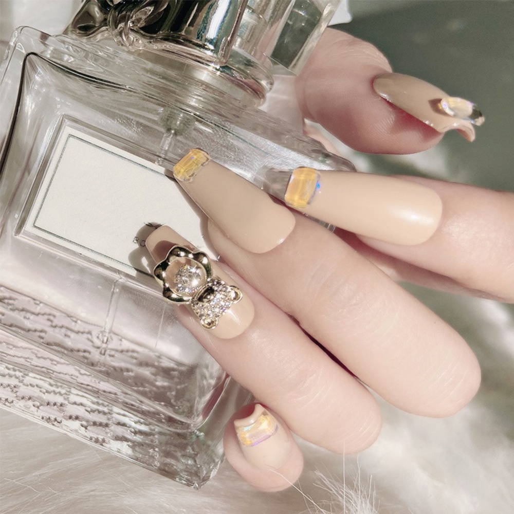 [Hàng mới về] Phụ kiện trang trí móng tay hình gấu 3d nhiều màu sang trọng