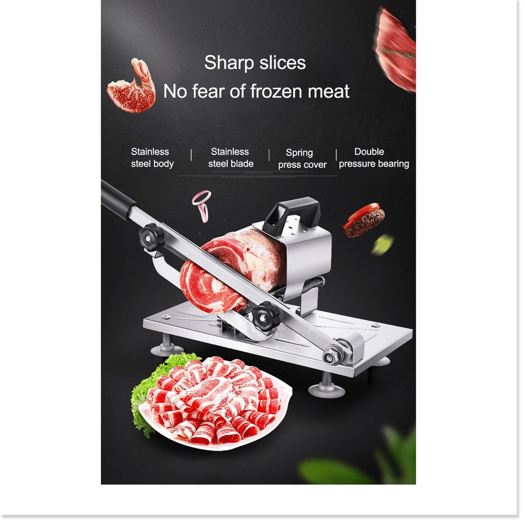 Máy cắt thịt  ⛔GIÁ SỈ⛔  Dao cắt thịt, thái thịt đông lạnh đa năng, thiết kế nhỏ gọn, chất liệu cao cấp 7341