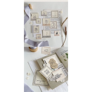 Krisna.room ♡ Set gồm 32 tờ note vuông trang trí sổ nhiều mẫu