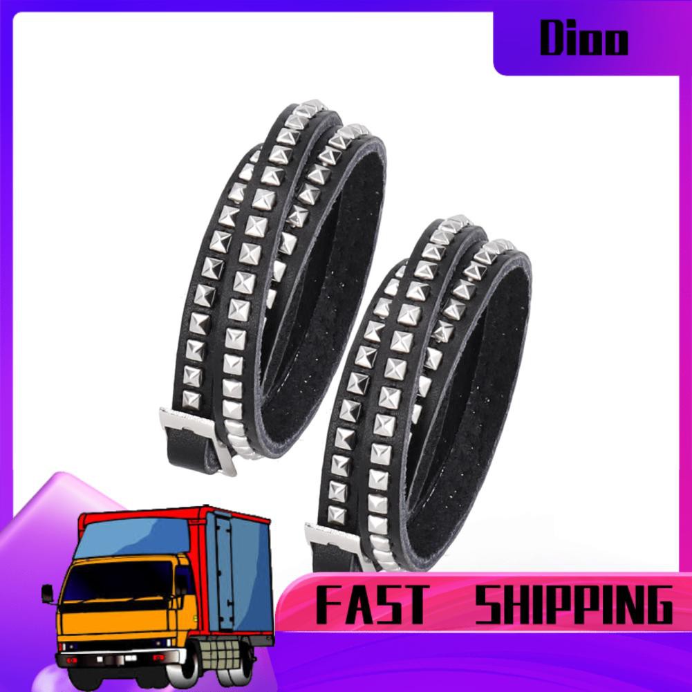 STURDY Vòng Tay Da Nhiều Lớp Thời Trang Năng Động