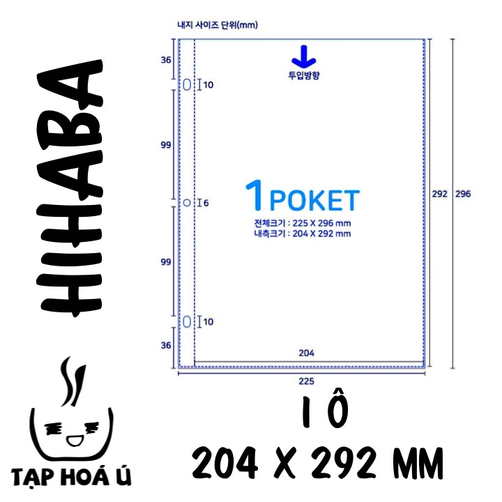 SHEET HIHABA CHO BINDER BÌA A4 - 3 CÒNG (NHIỀU LOẠI)