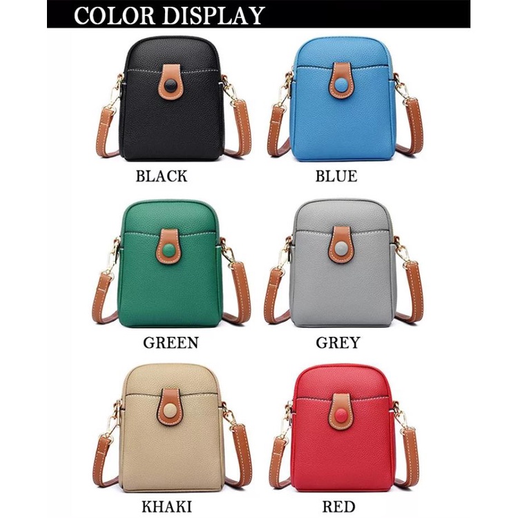 Túi Da Đeo Vai Đựng Điện Thoại Cỡ Lớn Hai Ngăn Thời Trang  Cho Nữ