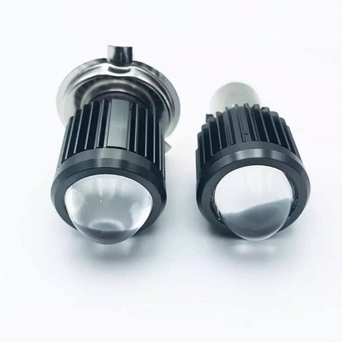 ĐÈN PHA LED BI CẦU COS VÀNG PHA TRẮNG CHÂN H4