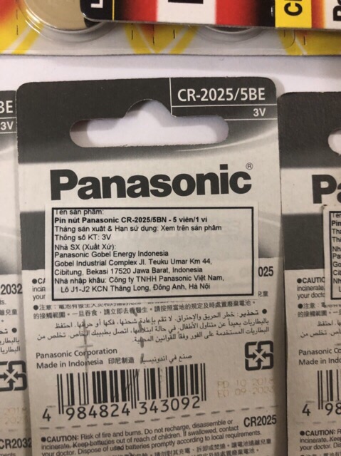 Pin Panasonic CR2032 Lithium 3V chính hãng không phải hàng rẻ có chữ Trung Quốc đâu