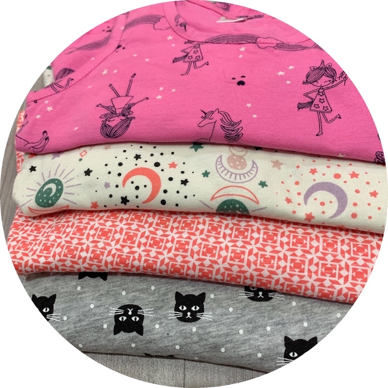 Đồ bộ cho bé gái combo 3 bộ thun cotton xuất dư mềm mát cho bé 10-25kg