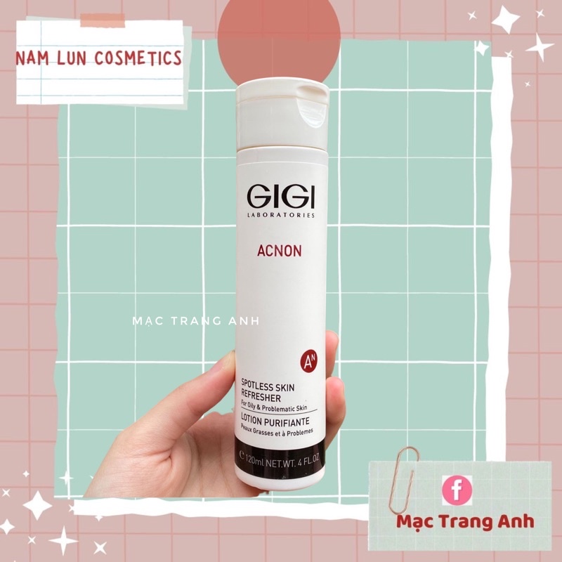 Serum dạng gel mỏng Gigi Acnon Spotless Skin Refresher