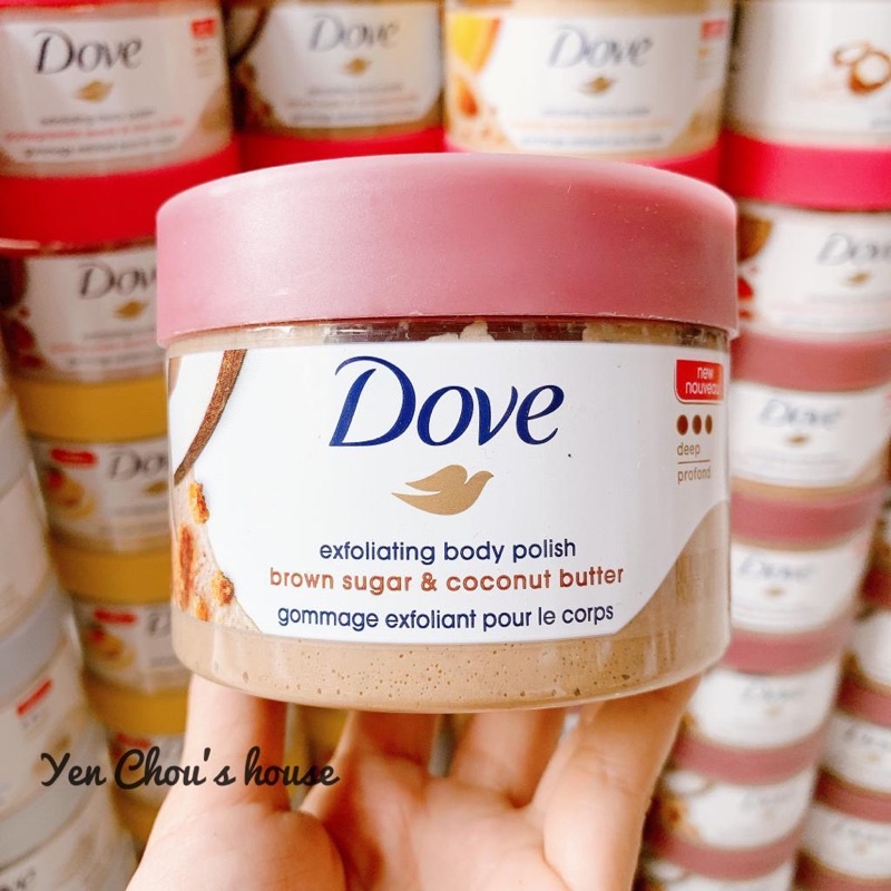 [Mỹ, Đức] Tẩy da chết Dove, Tẩy tế bào chết body Dove 𝐄𝐗𝐅𝐎𝐋𝐈𝐀𝐓𝐈𝐍𝐆 𝐁𝐎𝐃𝐘 𝐏𝐎𝐋𝐈𝐒𝐇