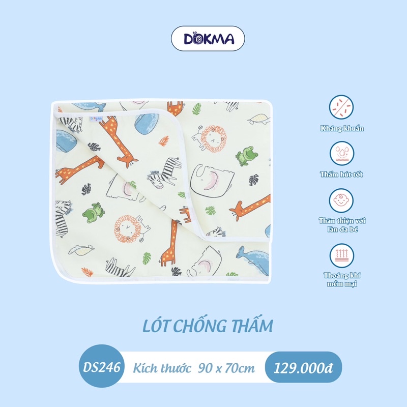 Lót chống thấm 3 lớp cotton Dokma