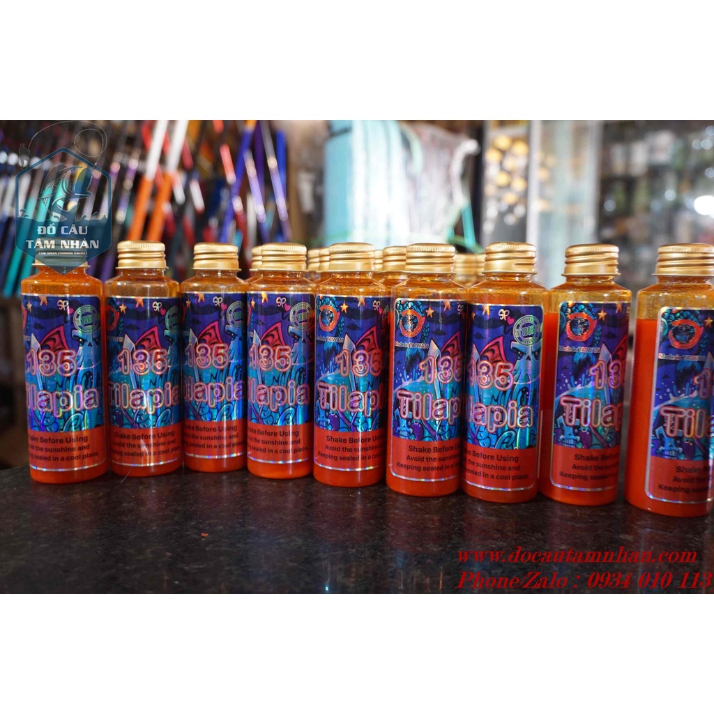01 chai hương liệu 135 chuyên câu Rô Phi - Diêu Hồng 120ML