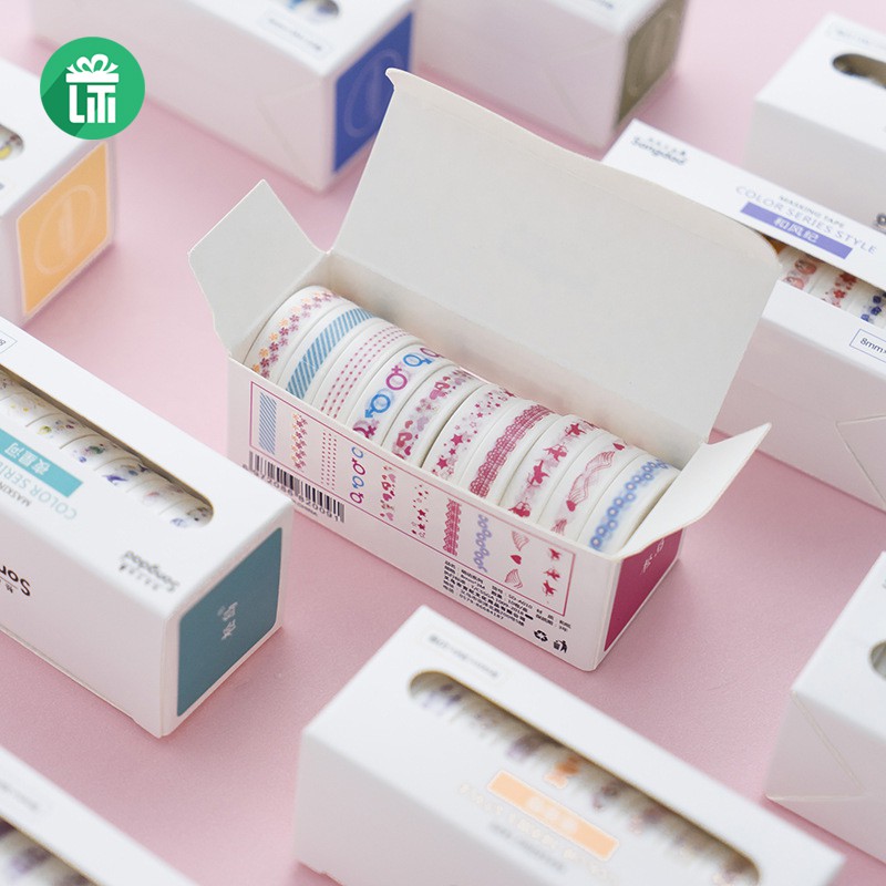 WASHI TAPE Băng Dính Trang Trí DIY (8mm x 3m)