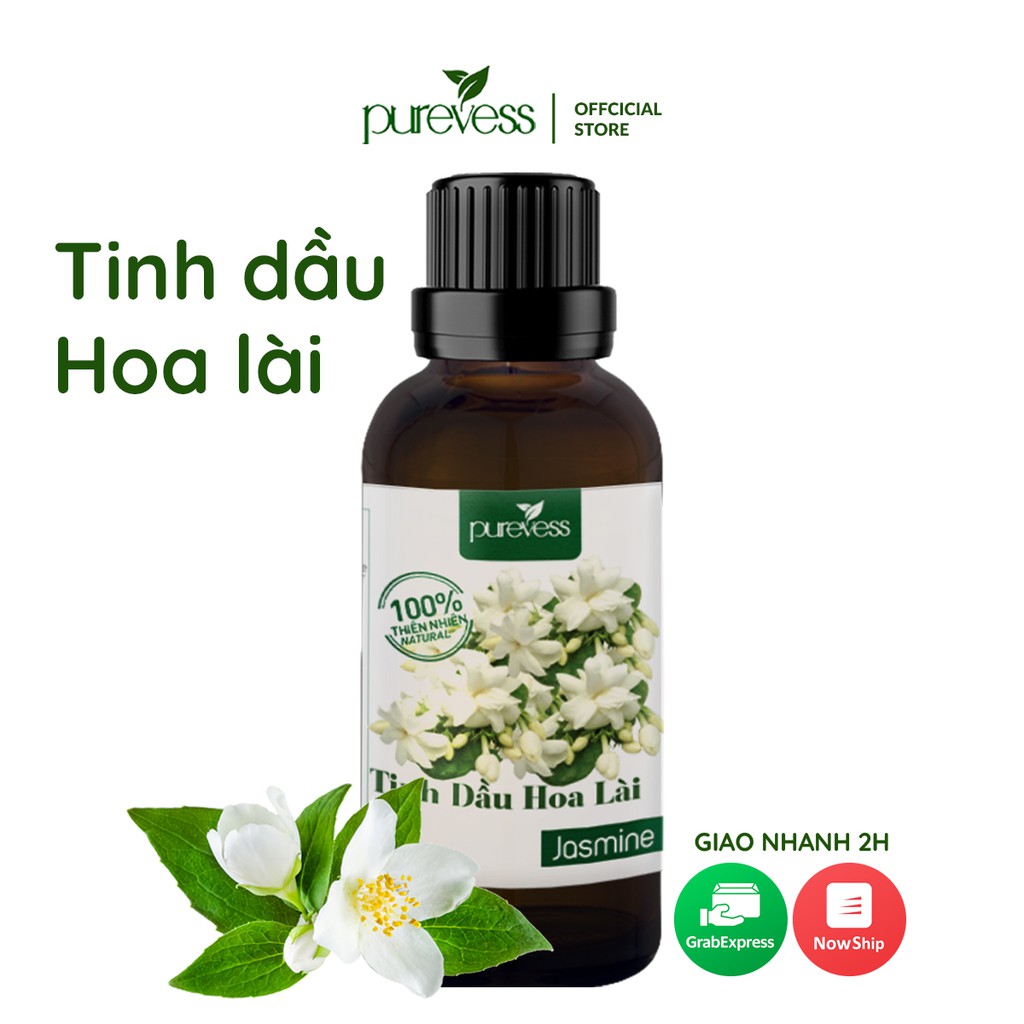 Tinh dầu Hoa Lài (hoa nhài) thơm phòng, giúp ngủ ngon, tinh thần tỉnh táo Purevess 50ml