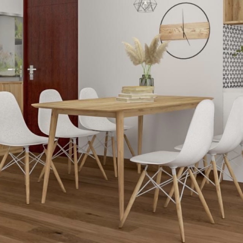 bộ bàn ăn gia đình giá rẻ ghế eames 4 đến 6 chỗ ngồi gồm nhiều màu sắc model nhất Trường Mai Sài Gòn