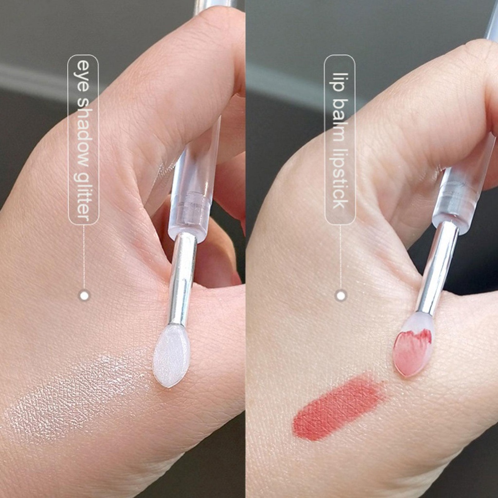 Cọ Tô Son Môi Bằng Silicone Loại Nhỏ Chống Bụi Bẩn Kèm Nắp Đậy C5K0